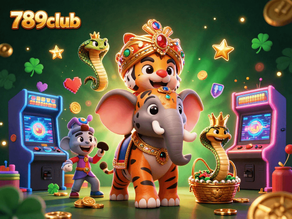 Experience the excitement at 789club with our vibrant casino games and engaging characters.