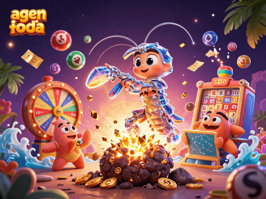 Experience thrilling sports betting action with agen judi bola featuring vibrant characters and game elements.