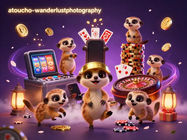 Experience the excitement of atouchofwanderlustphotography as meerkats play games in a lively casino.