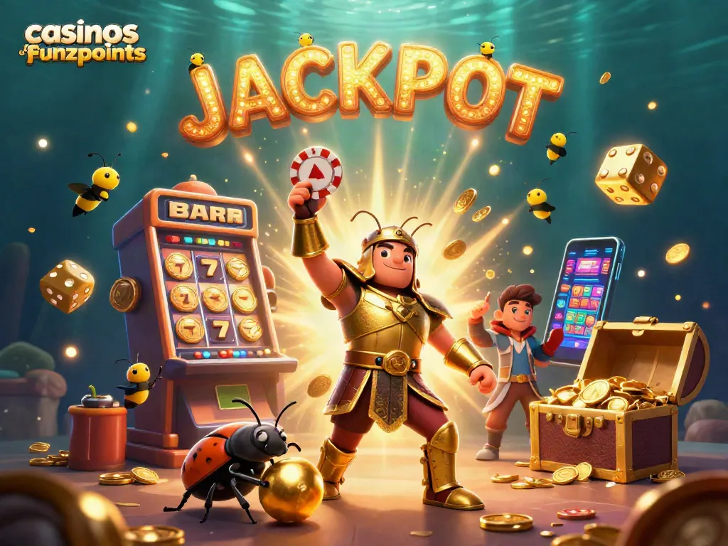 Experience thrilling gameplay at casinos like funzpoints with vibrant slot machines and captivating characters.