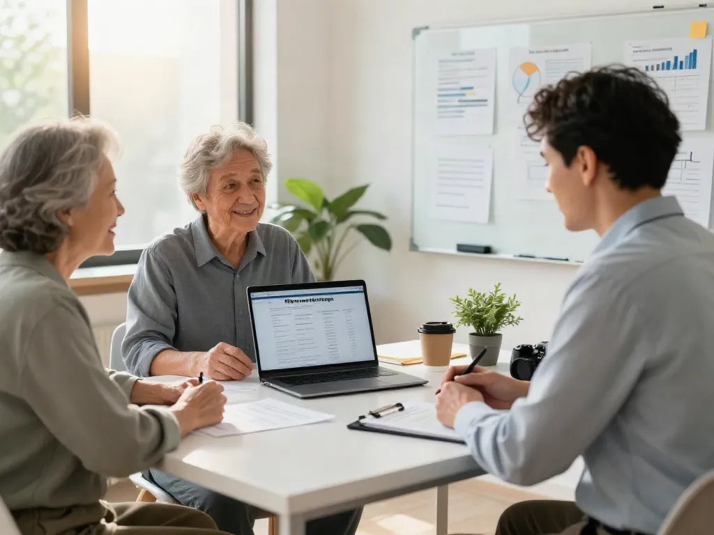 Consultation about which banks offer reverse mortgages in Australia with a financial advisor.