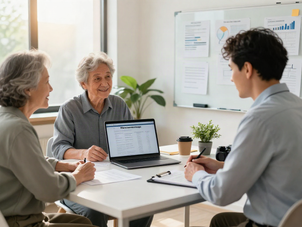 Consultation about which banks offer reverse mortgages in Australia with a financial advisor.