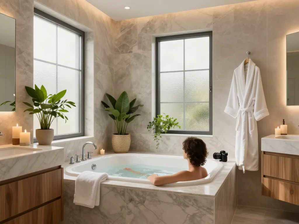 Transform your space with seattle bathroom remodeling featuring a luxurious soaking tub in a spa-like atmosphere