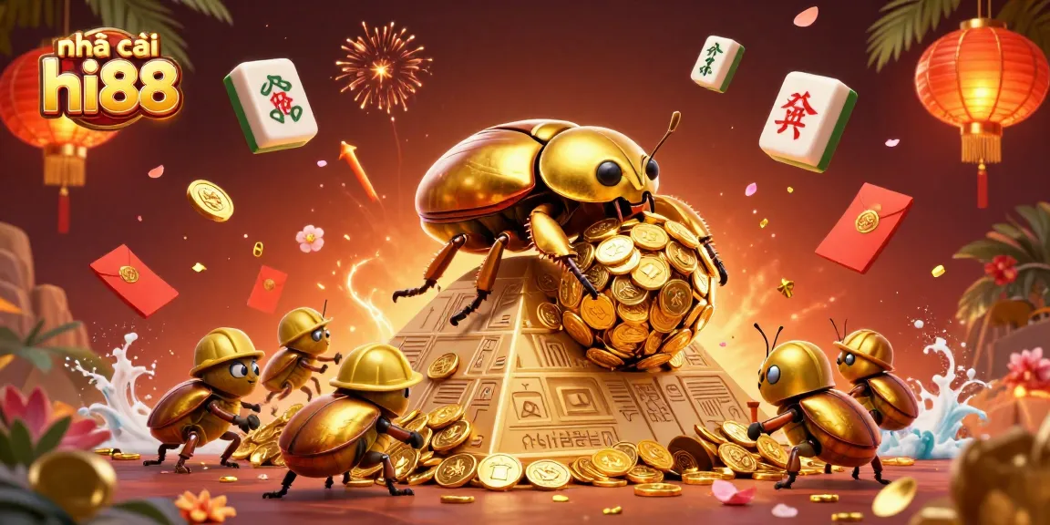 Engage in thrilling gaming with nhà cái hi88 and vibrant casino-themed illustration.