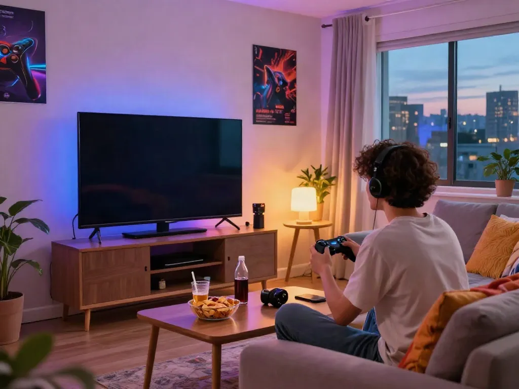 Engaging QQMacan gaming scene featuring a player immersed in an online adventure.