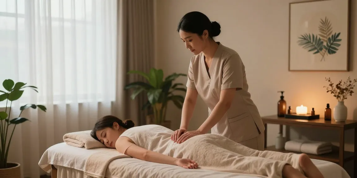 수원토닥이가 제공하는 아로마 마사지 공간의 아늑한 분위기