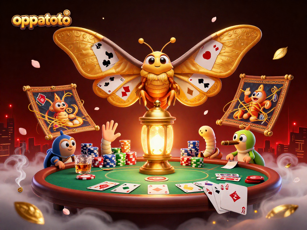 Join oppatoto for exciting lottery action with a vibrant illustration showcasing golden opportunities.