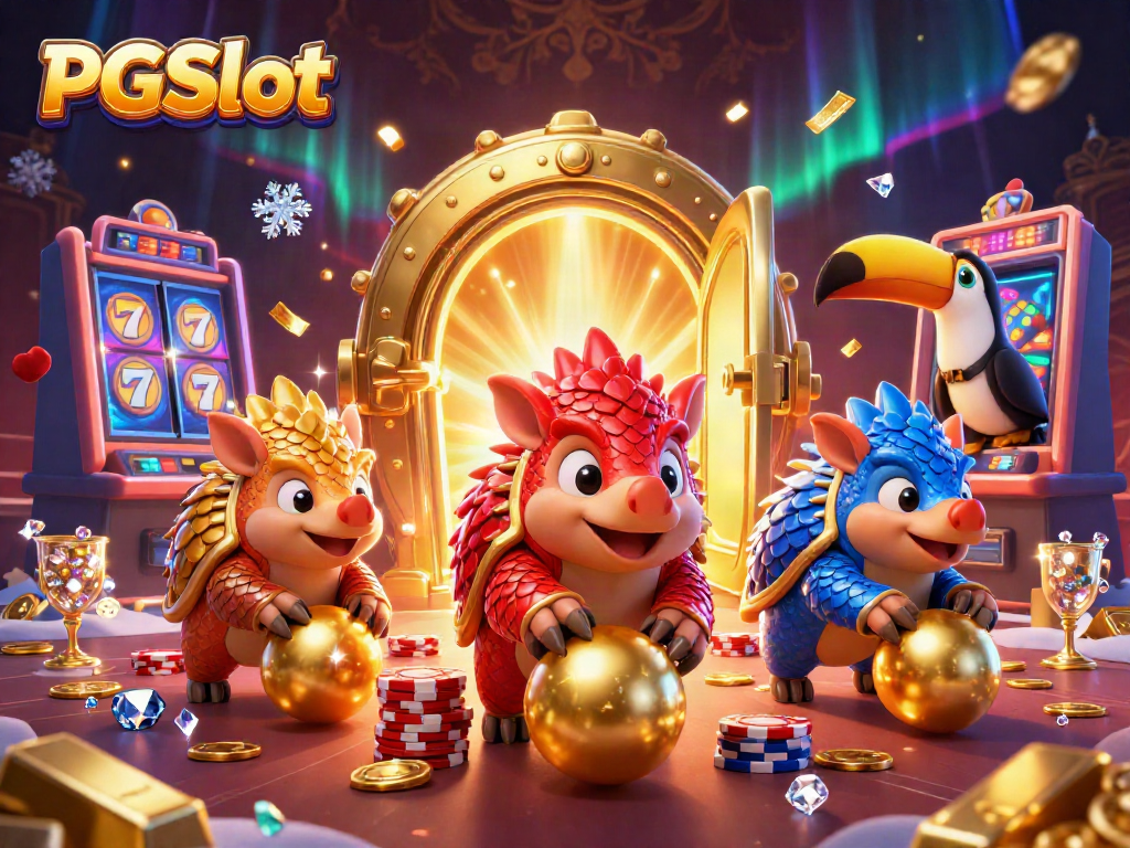 Engage with PGSlot's exciting world as rival pangolins compete amid sparkling riches.