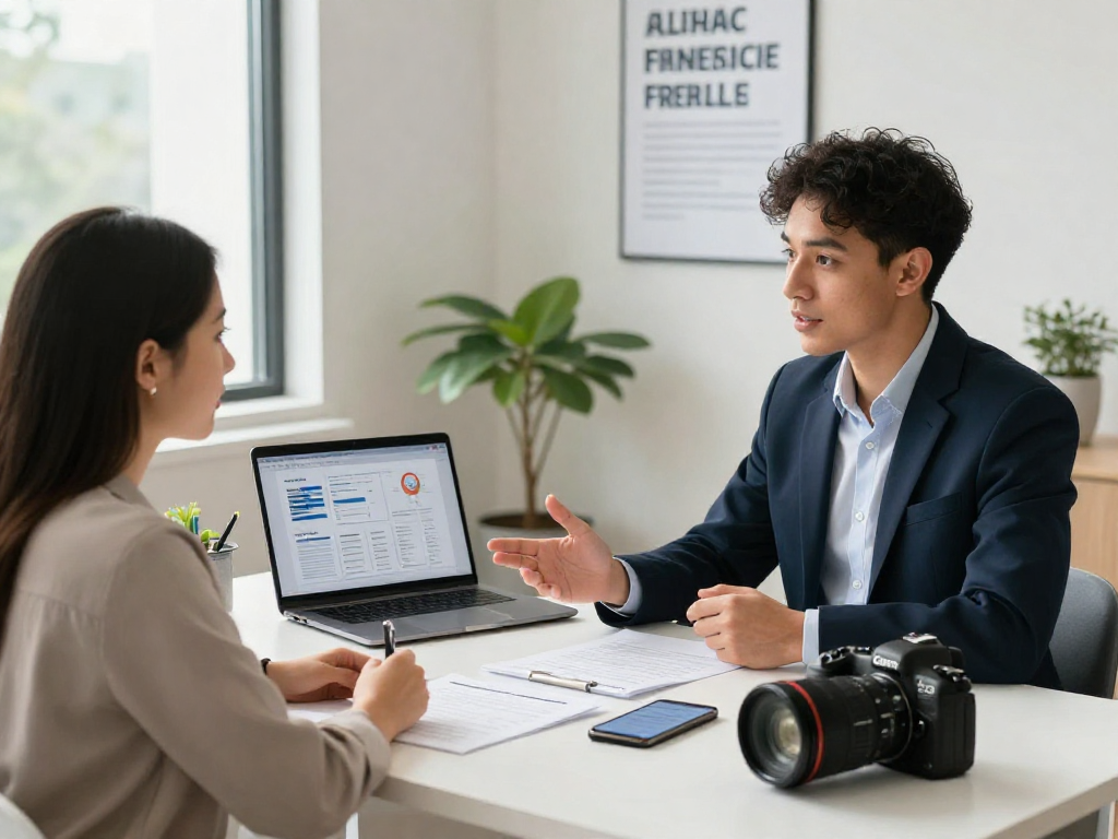 Credit Consolidation Canada financial counselor discussing options with clients in a professional office.