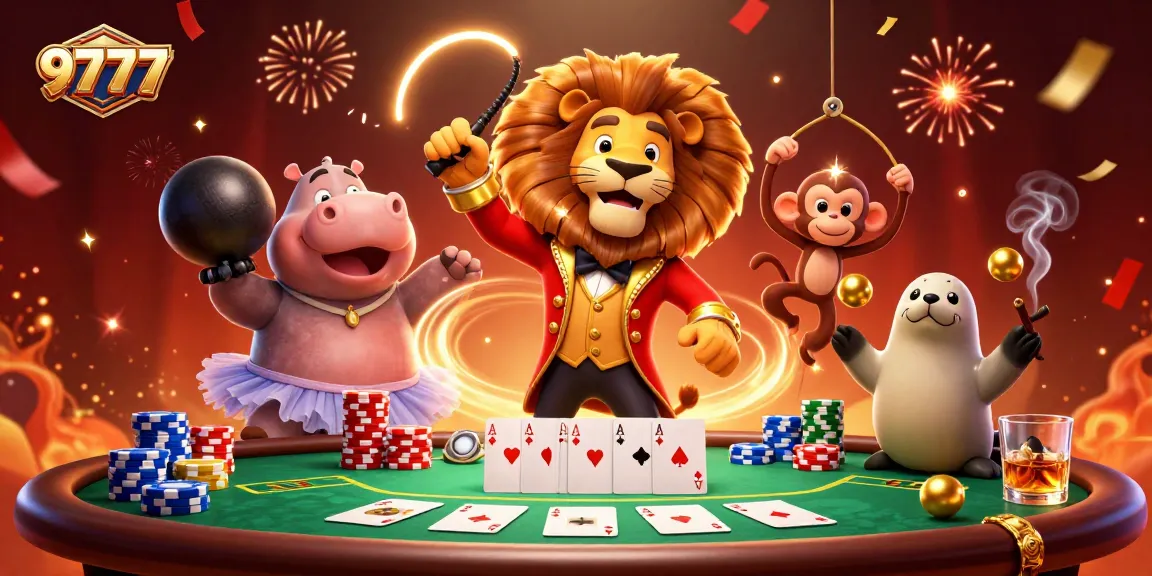 Bet on exciting games at 9777 with vibrant casino characters and dynamic action.