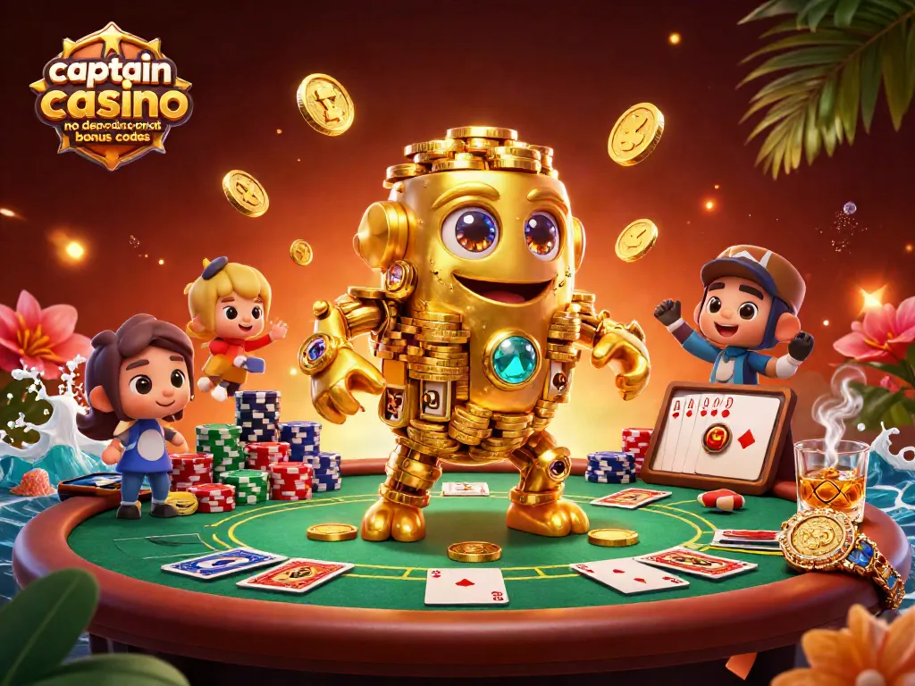 Spin and win with captain jack casino no deposit bonus codes featuring dynamic poker action and golden elements