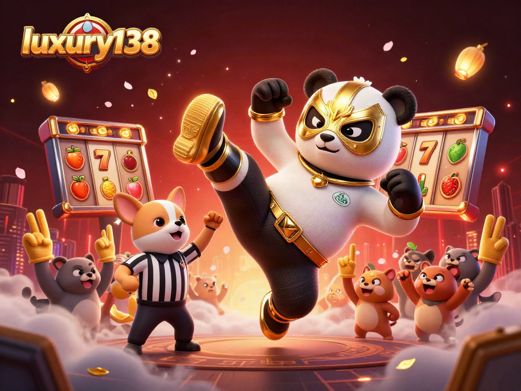 luxury138 menawarkan momen menyenangkan dengan panda pegulat yang menarik perhatian di kasino