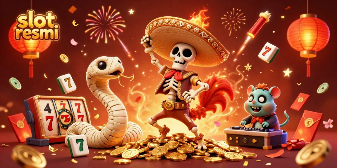 Experience the excitement of slot resmi in a vibrant 3D casino scene with dynamic characters and magical elements.